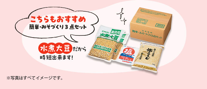 こちらもおすすめ 簡単・みそづくり3点セット