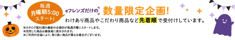 eフレンズだけの数量限定企画！