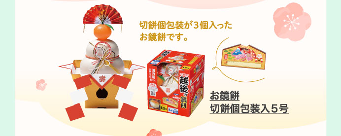 お鏡餅　切餅個包装入５号