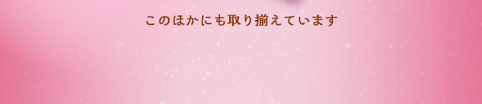 このほかにも取り揃えています