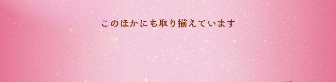 このほかにも取り揃えています