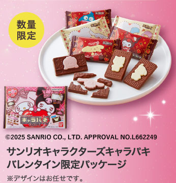 サンリオキャラクターズキャラパキ　バレンタイン限定パッケージ