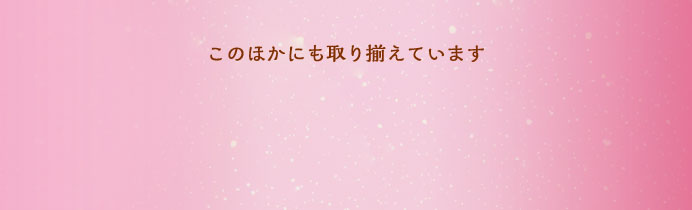 このほかにも取り揃えています