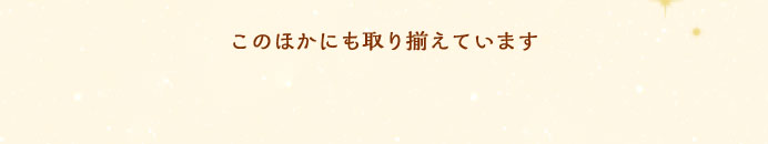 このほかにも取り揃えています
