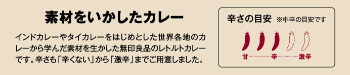 素材をいかしたカレー