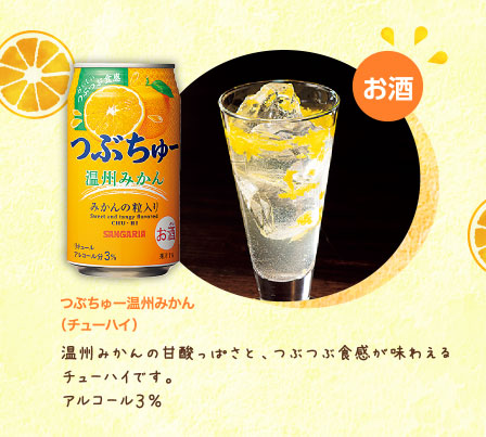 つぶちゅー温州みかん（チューハイ）