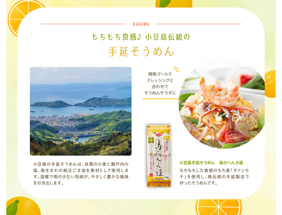 もちもち食感♪小豆島伝統の手延そうめん