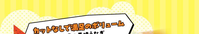 カットなしで満足のボリューム　鹿児島県大隈産の長焼うなぎ