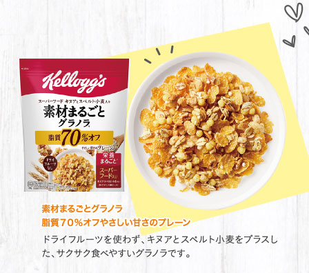 素材まるごとグラノラ脂質７０％オフやさしい甘さのプレーン