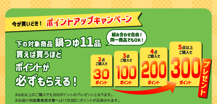 今が買いどき！ポイントアップキャンペーン